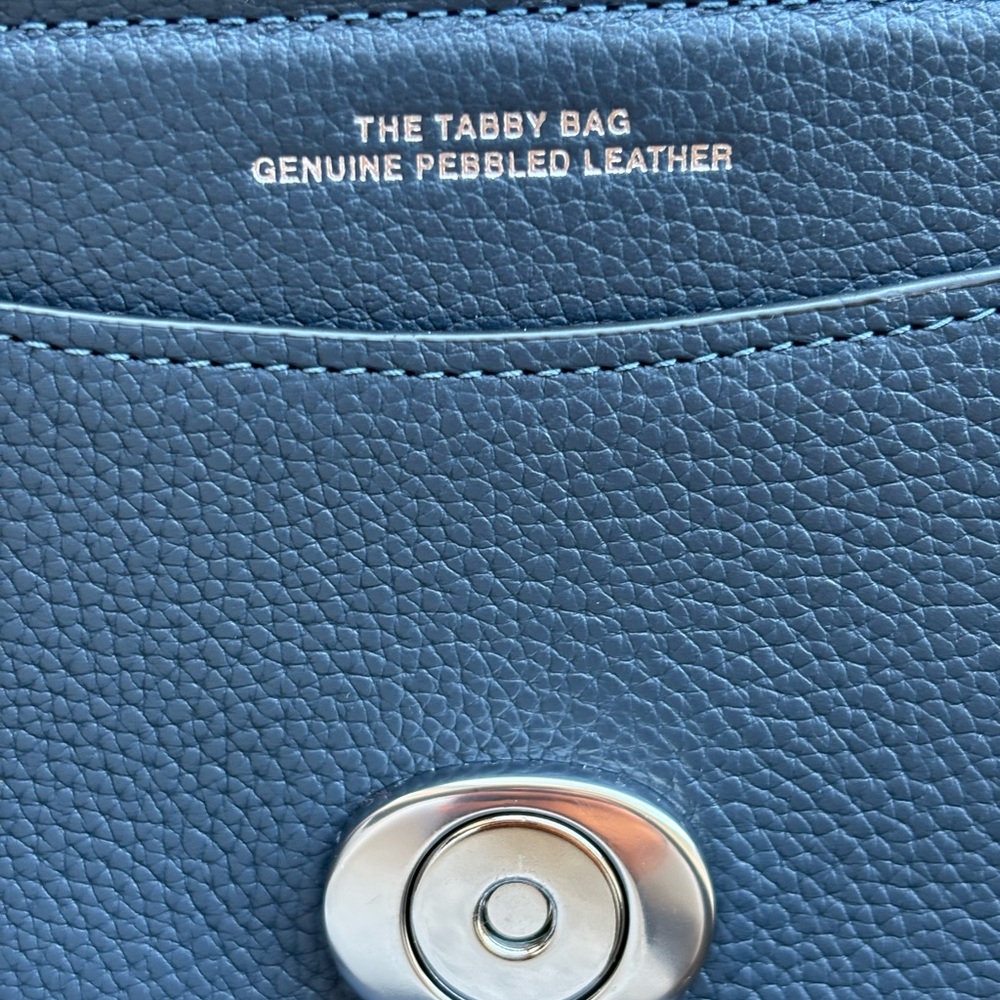 Coach Tabby 26 in Denim/Silver with Leather Wrapped “C” - Picture 11 of 13